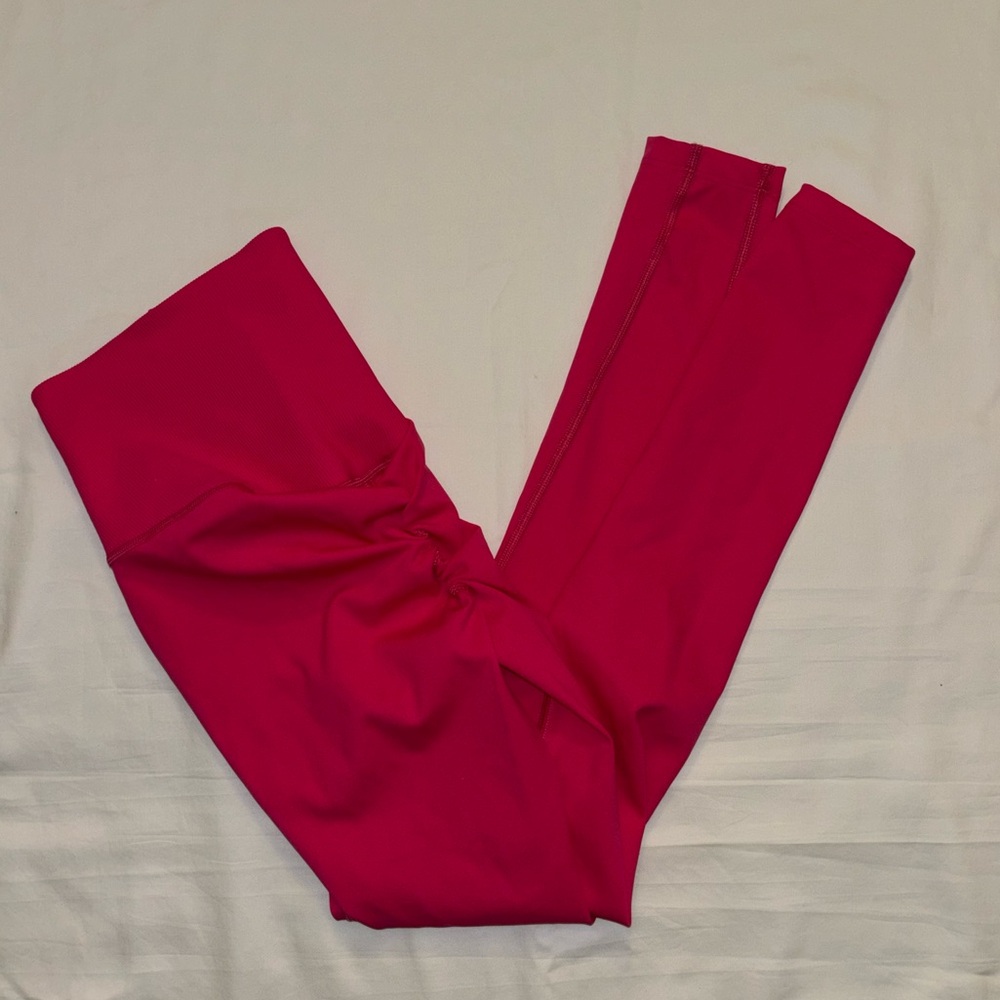 Free People Pink High Waist Scrunch Bum Leggings